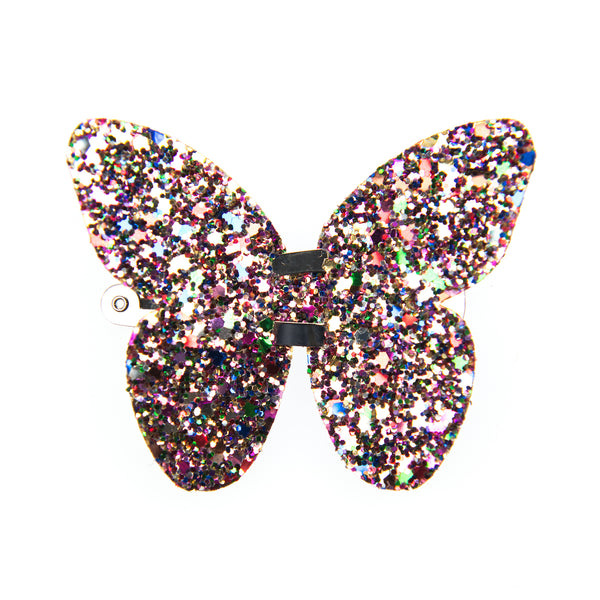 GLITTER LARGE BUTTERFLY CLIP