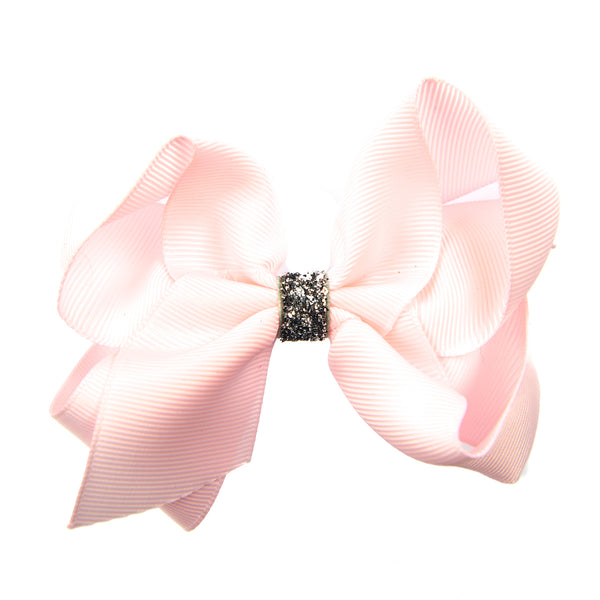 CLASSIC GROSGRAIN BOW WITH GLITTER CENTER